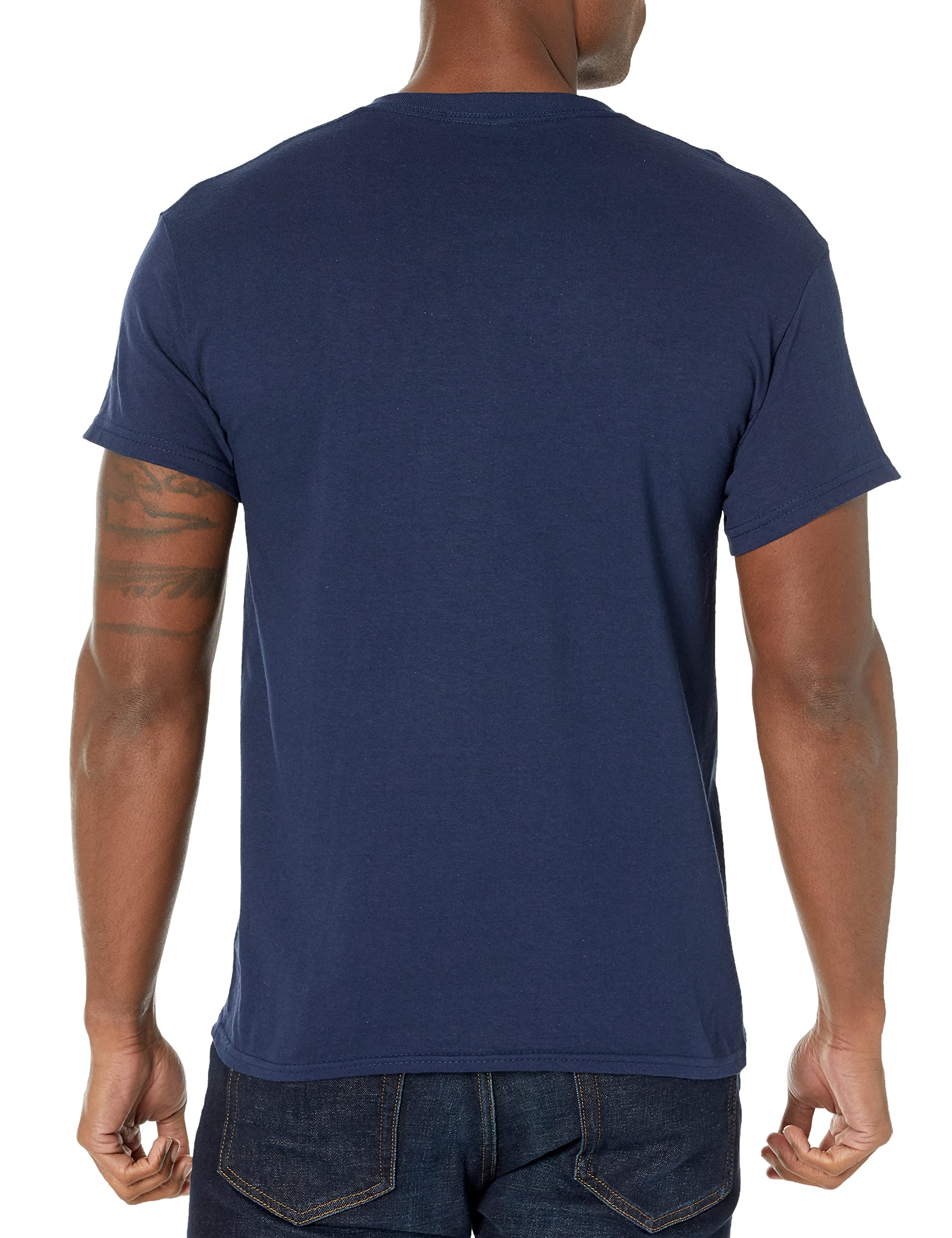 Icon Sports Mens U.S. Navy Graphic Logo Short Sleeve Cotton T-Shirt - Image 2