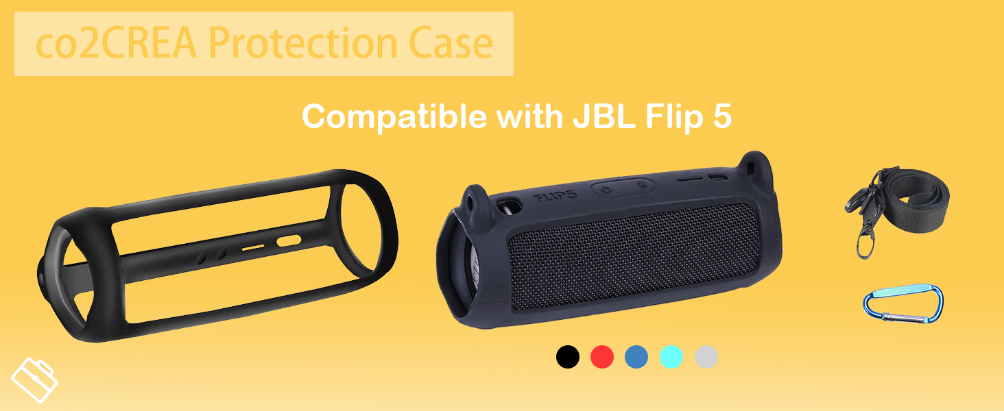 Custodia Per JBL Flip 5 - Cover Rigida EVA Con Scomparti - Trasporto Per Altoparlante Bluetooth, Caricatore E Cavo