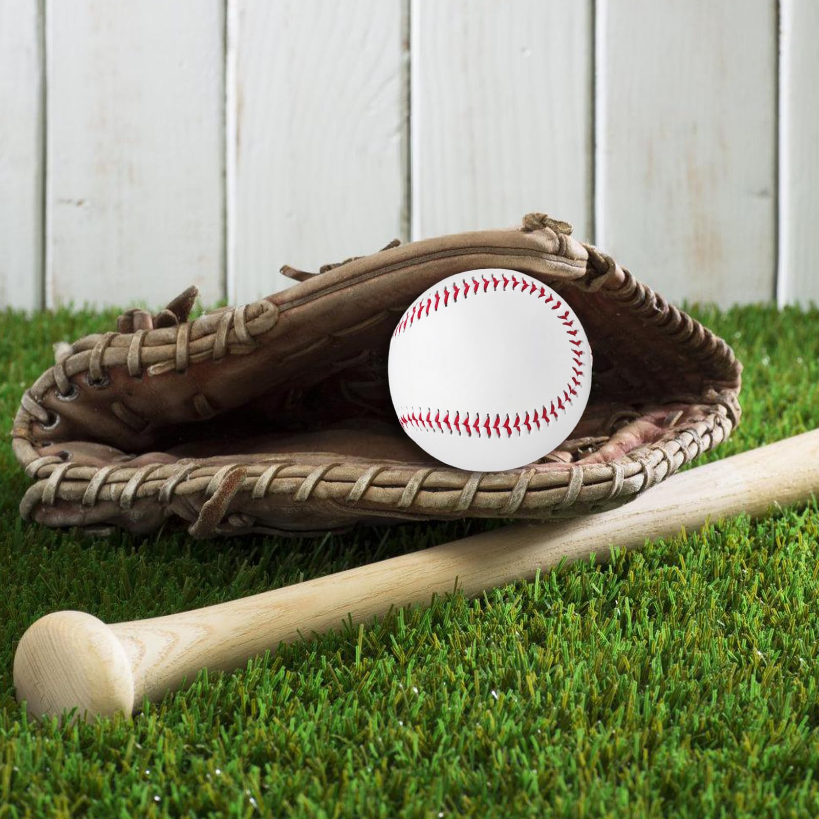 SPORWAY 6 Pezzi Palle da Baseball: 9" Pollici Fatti a Mano, Cucite a Mano, Morbide/Dure, per Allenamento Esercizio