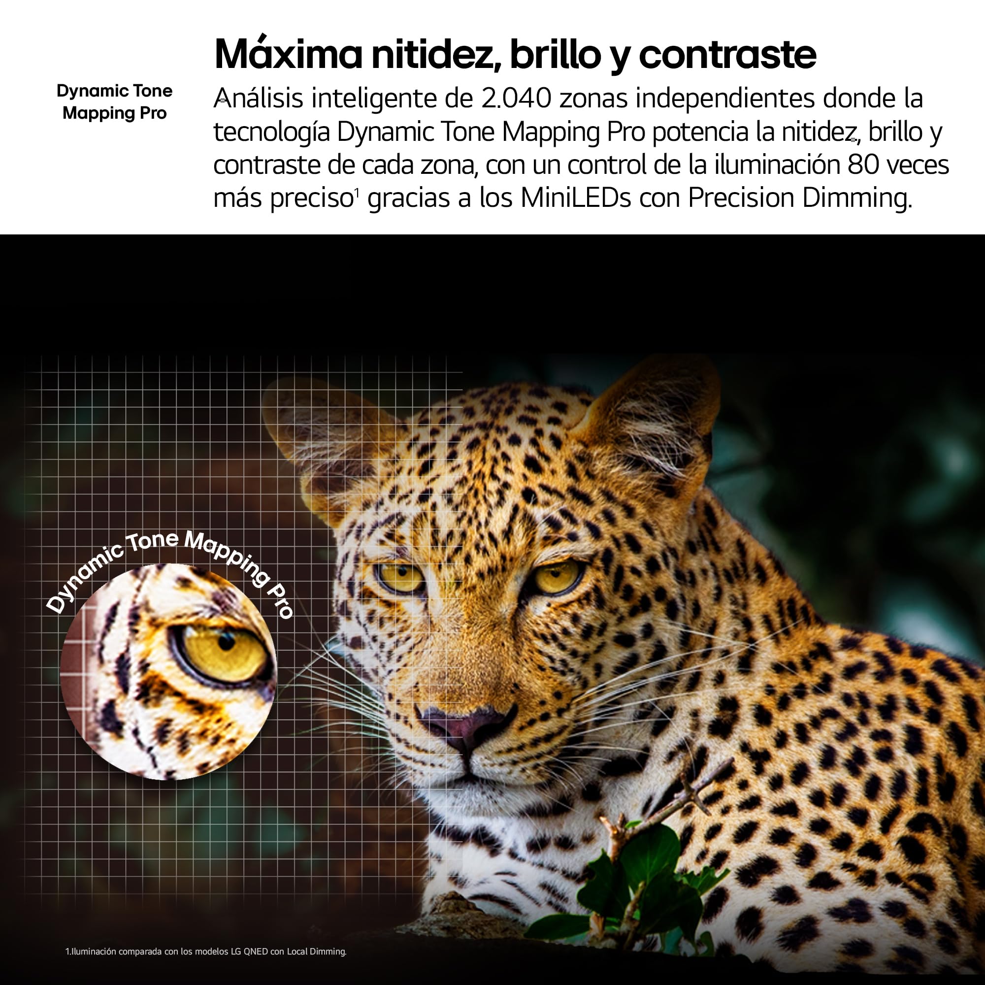 LG 85QNED93A6A - TV 85", 4K QNED EVO, Smart TV, WebOS 25, Procesador Potente e Inteligente, MiniLED AI, Super Upscaling, Dolby Vision y Atmos, Alexa/Google Assistant, Negro