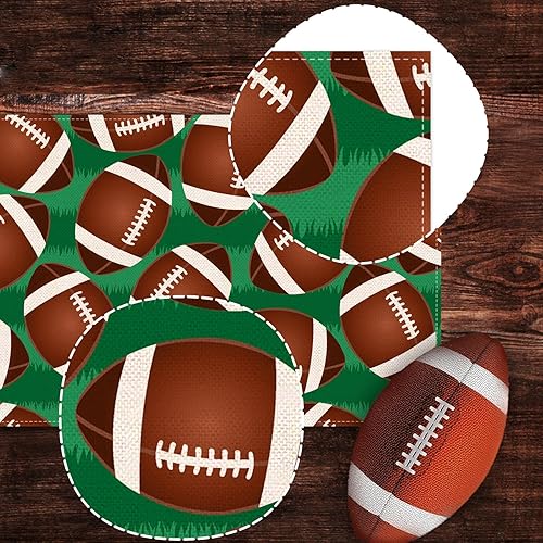 Miniatura 4 de Nepnuser Camino de mesa de fútbol para niños, decoración de fiesta de cumpleaños, estilo americano, día de juego, granja, hogar, comedor, cocina,