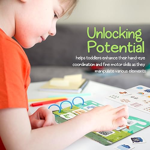 Miniatura 4 de MIMA2672 Montessori - Libro ocupado para niños pequeños de 1 a 3 años, actividades de aprendizaje de libros ocupados en preescolar, libro ocupado de