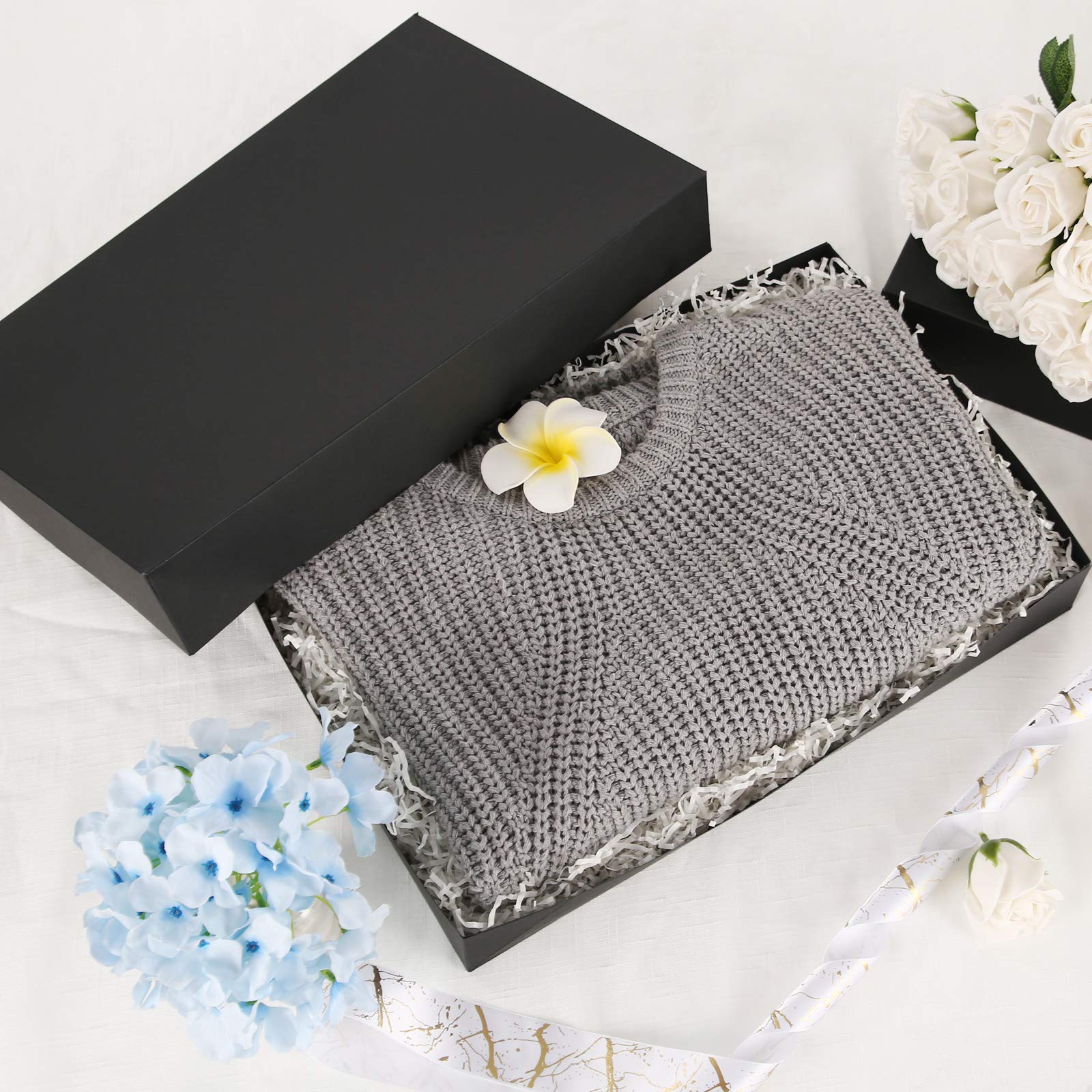 JINMING 6 Extra Large Gift Boxes With Lids 17x11x2.5 Inches For Clothes