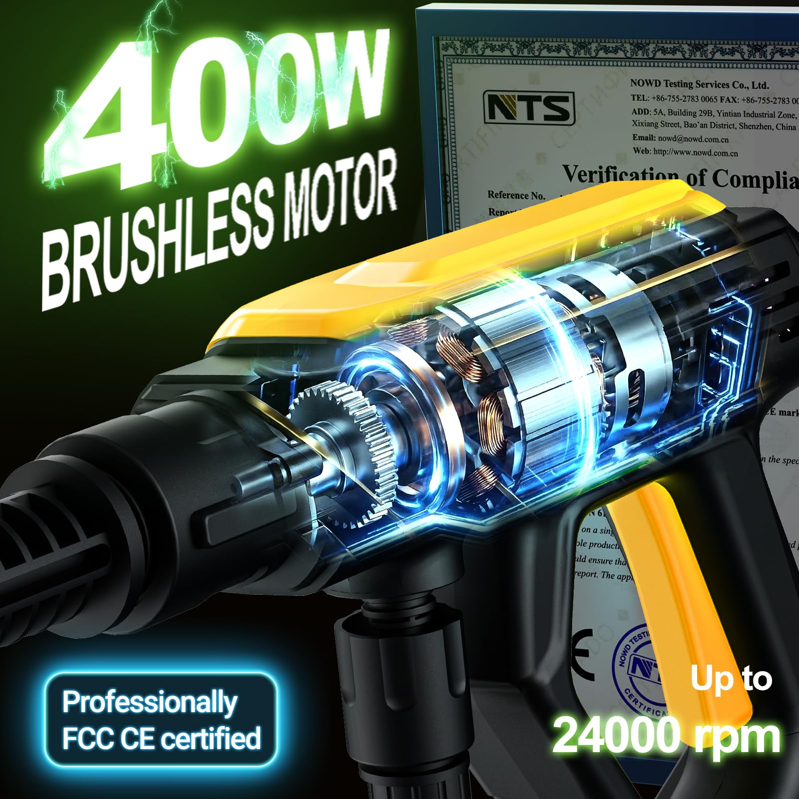 Amazon | コードレス高圧洗浄機 1000PSI 21V 4.0Ah バッテリー駆動高圧