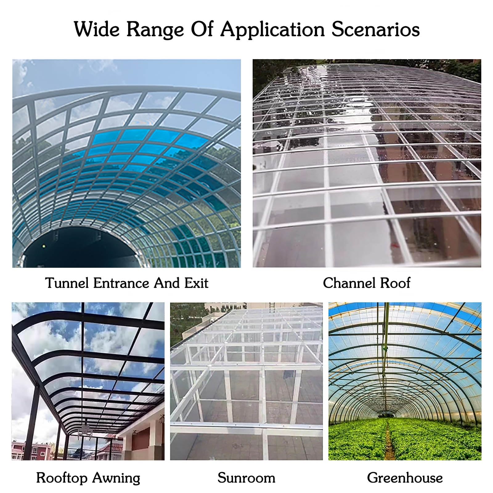 Lámina De Policarbonato Flexible Para Techos 3mm Placa Duradera PC Láminas De Policarbonato Impermeable Toldos Exteriores Resistencia UV Planchas Transparentes Tejados Marquesinas Exterior Terraza Jar