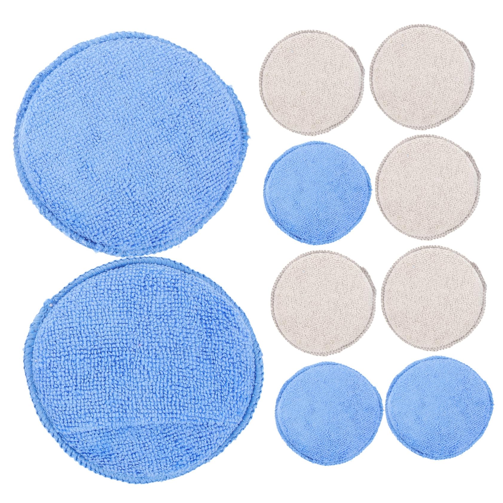 Gatuida 50piezas Almohadillas De Pulido De Esponja para Coche Aplicadores De Cera Esponjas para Limpiar y Pulir Vehículos Material De Ultra Absorbente para Detalle Automotriz