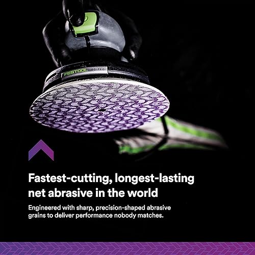 Miniatura 2 de 3M Cubitron II - Rollo de disco de red 31650, de corte más rápido, más duradero, captura de polvo, 6 pulgadas, grado 80+, 50 discosrollo