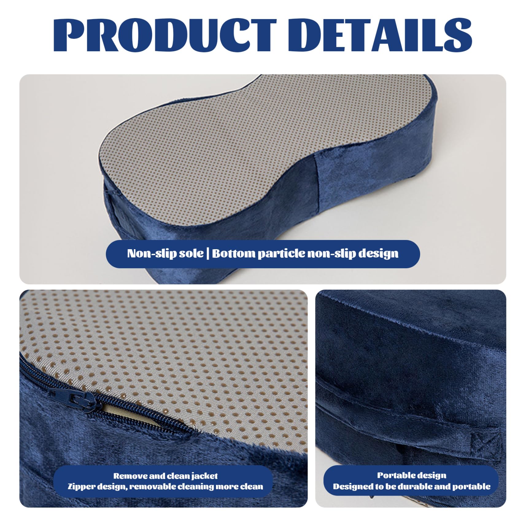 Oreiller BBL Post-chirurgie – Mousse Haute Résilience – Design Ergonomique – Couvercle Lavable – Pour Confort Assis Et Récupération