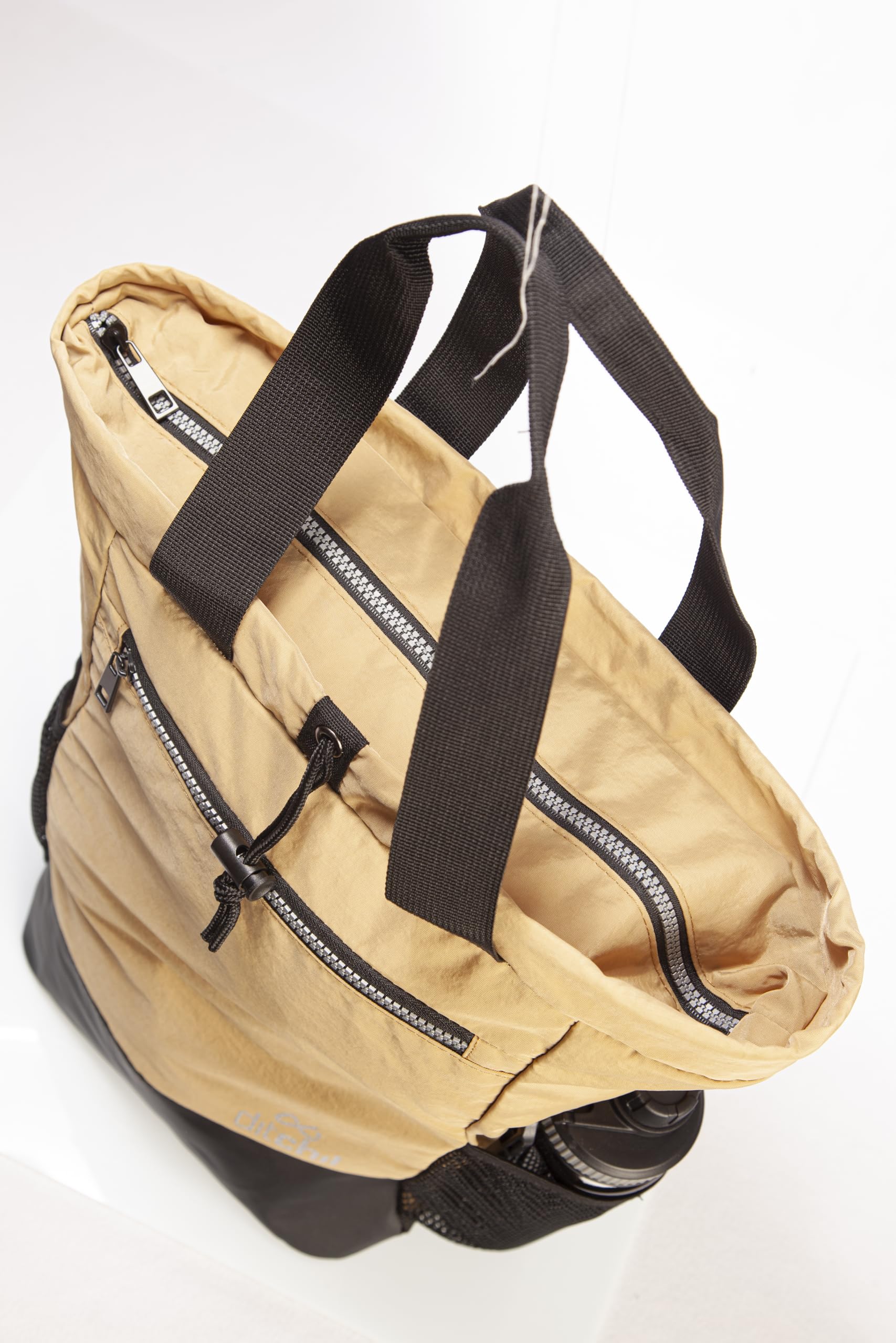 DITCHIL Mochila Gimnasio, Gym Mujer, Mochila Urbana 2 en 1 Convertible en Tote Bag, Bolsa Deportiva de Nylon Resistente para Deporte, Fitness y Uso Diario (Beige) — view 7