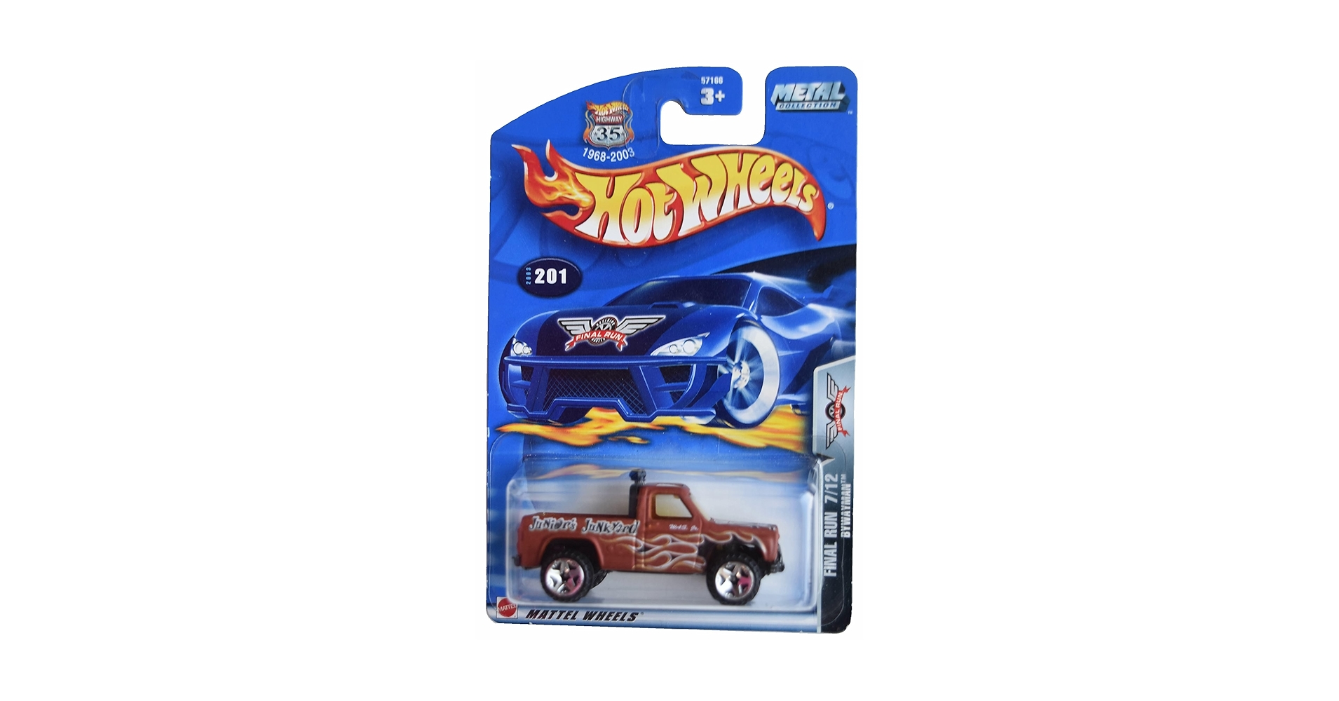 Amazon.com: Hot Wheels Bywayman, Final Run 7/12 [Brown] #201