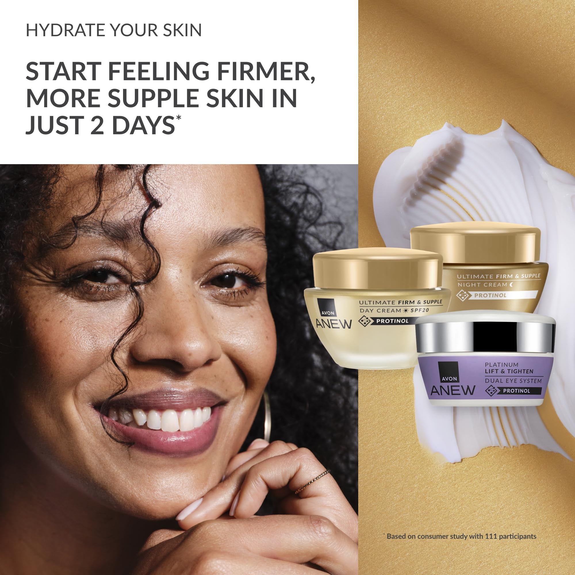 Avon Anew Ultimate Set, Day Cream 50ml + Night Cream 50ml + Eye Cream 20ml, Pack of 3 - Image 2