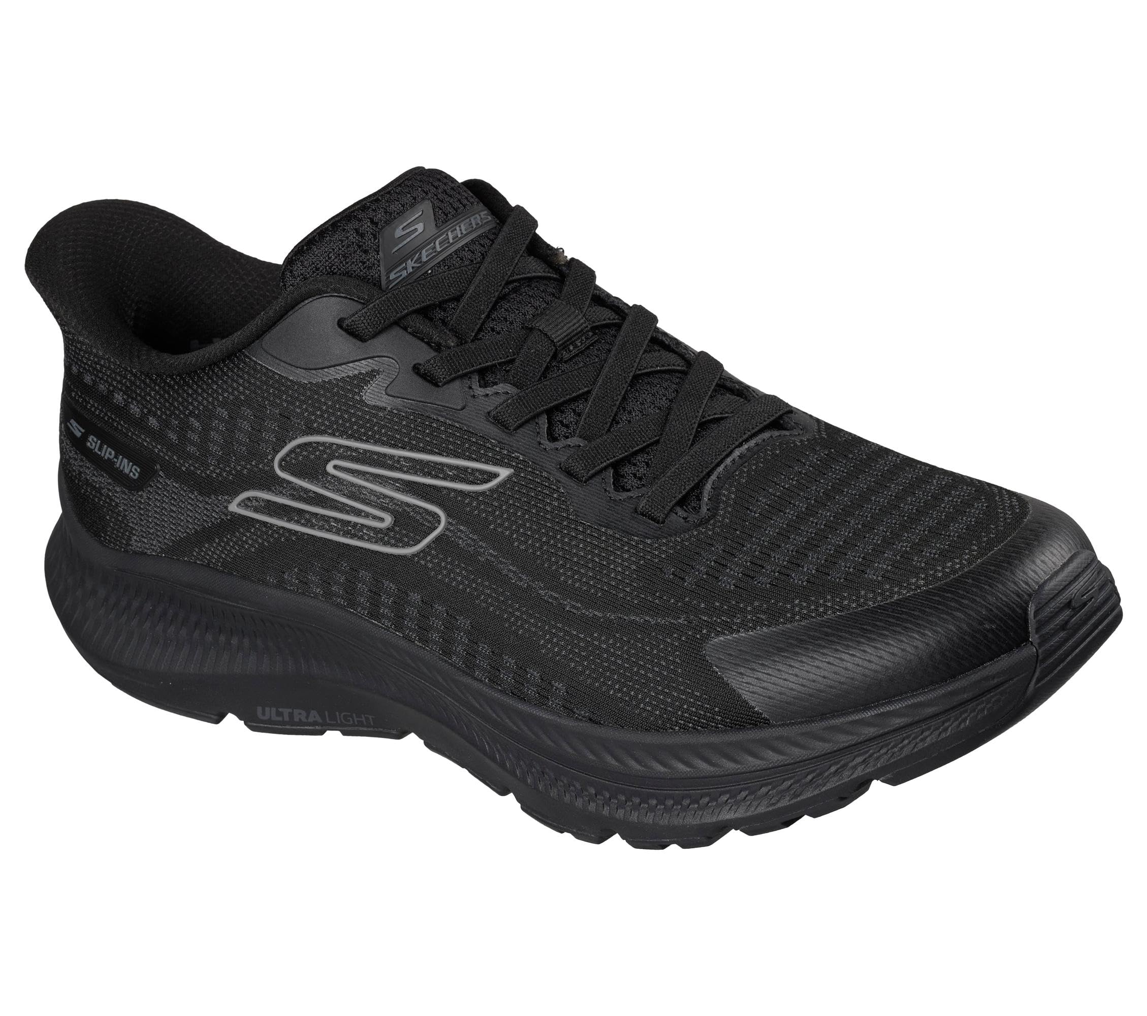 Skechers Men's Go Run Consistent 2.0 Lockhart Trainers, Black Textile, 11 UK