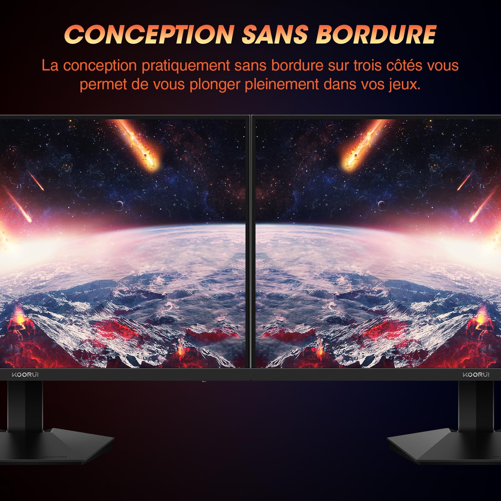 KOORUI 27 Pouces Écran PC Gaming 240Hz Fast IPS GTG 1 ms G2711X