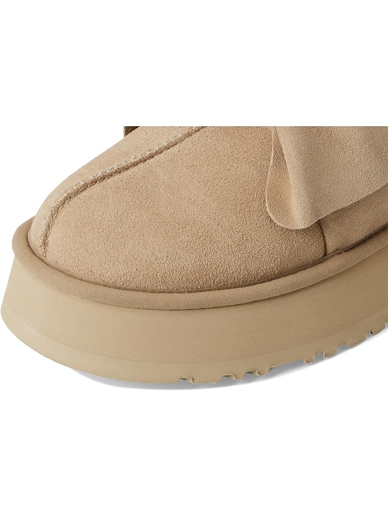Bone UGG Platform Slip-on Bow