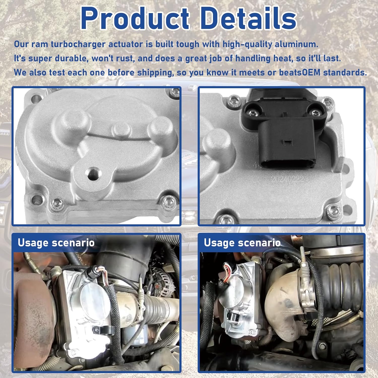 6.7L Turbo Actuator Turbo Actuator For Dodge Ram 2500-5500 6.7L