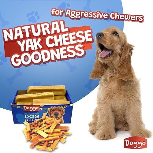 Miniatura 63 de Masticables prémium de queso de yak para perros del Himalaya - Masticables naturales de yak para perros grandes y pequeños - Masticables de leche