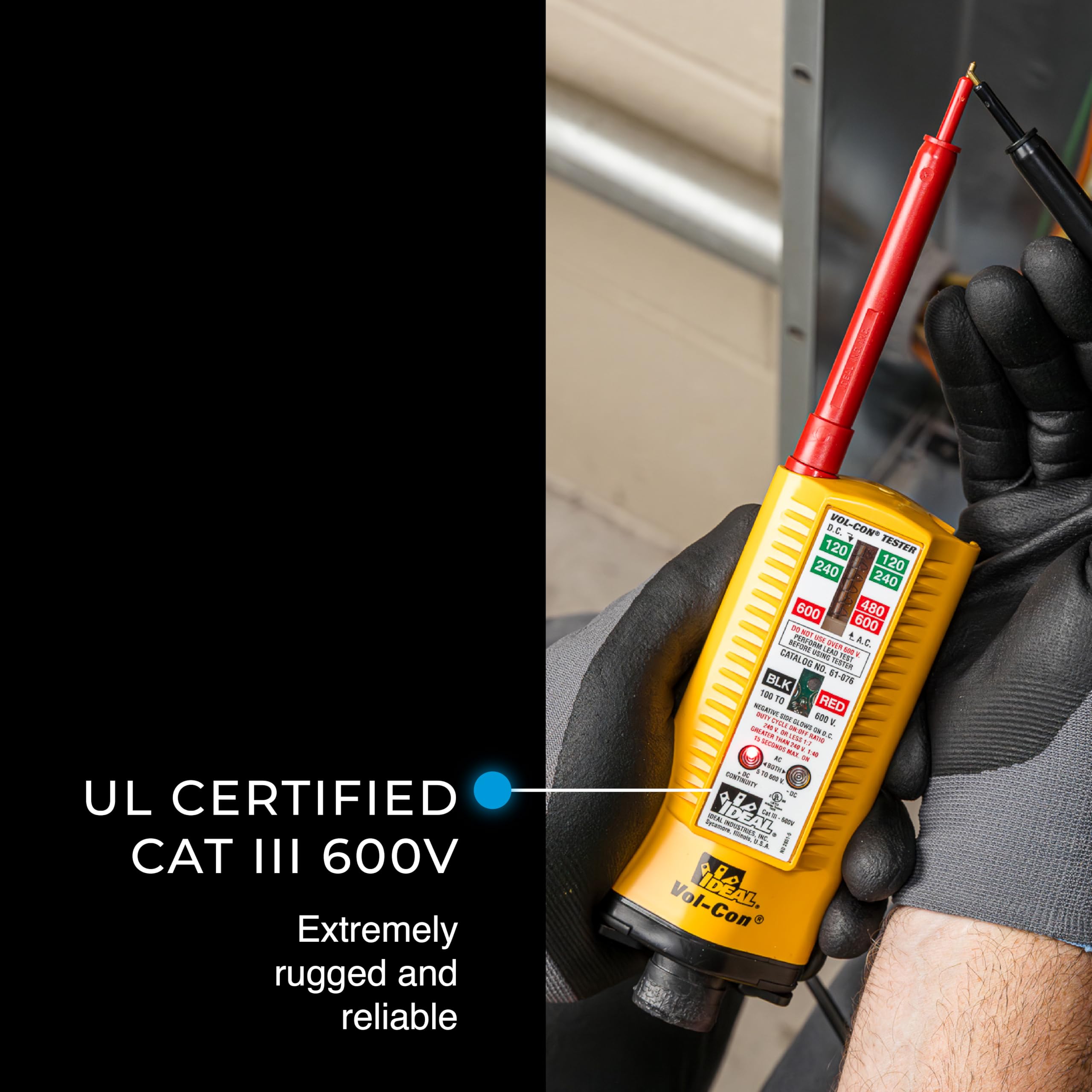 Ideal Electrical 61-076 Vol-Con Solenoid Voltage Testers, Continuity Tester — Amazon image 3