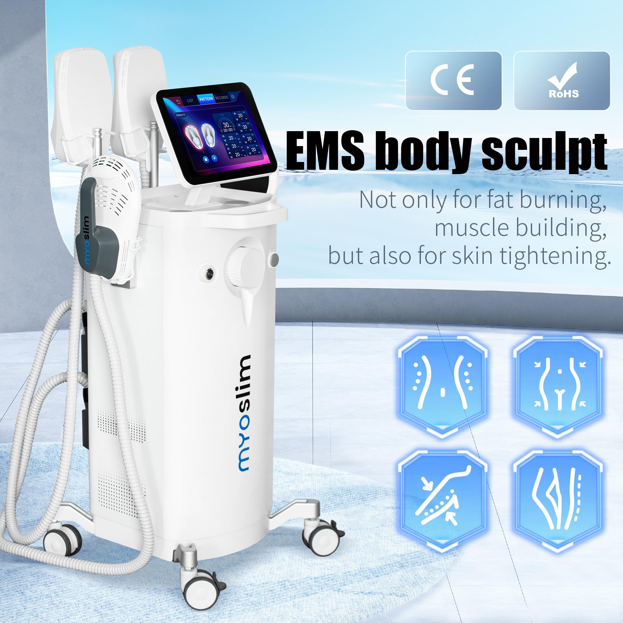 Dispositivo Profesional de Electroestimulación Muscular (EMS)