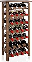 Vista 15 de SMIBUY Bamboo Wine Rack, 28 Bottles Display Holder with Table Top, 7-Tier Free Standing Storage Shelves for Kitchen, Pantry, Cellar, Bar (Grey)