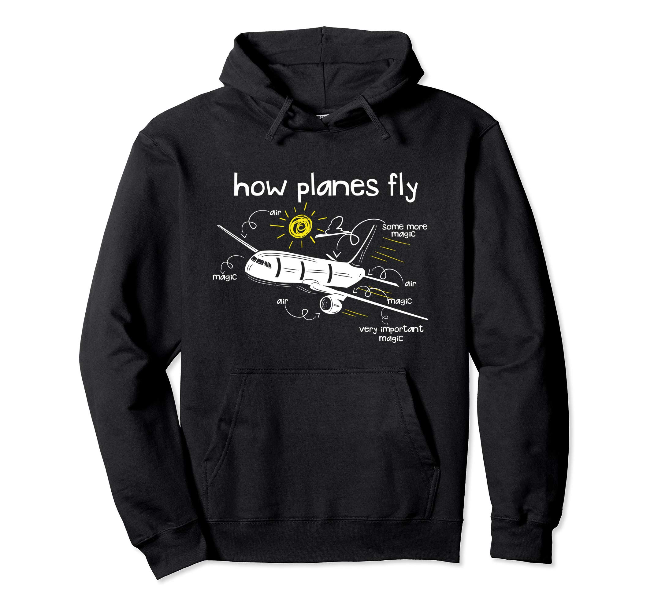 How Planes Fly Funny Aerospace Engineering Pilot Gift Pullover Hoodie
