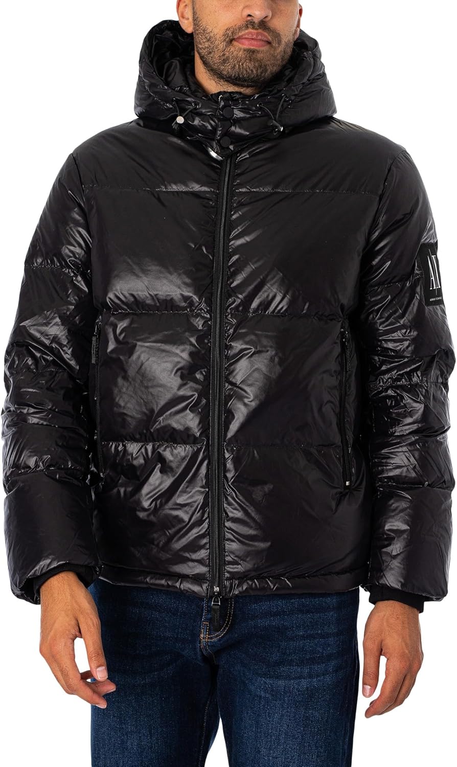 Armani Exchange Men's Ax Icon Hooded Puffer Jordan Ubuy