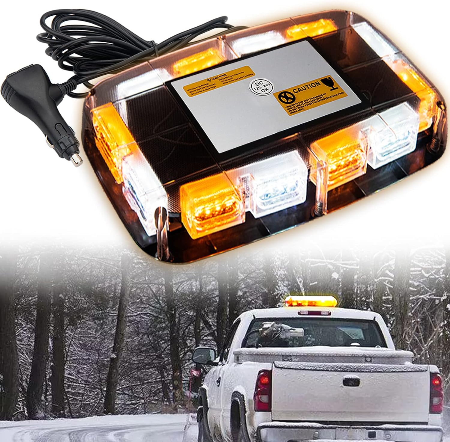 GDDGHS Strobe Lights for Trucks, 48LED Automotive Emergency