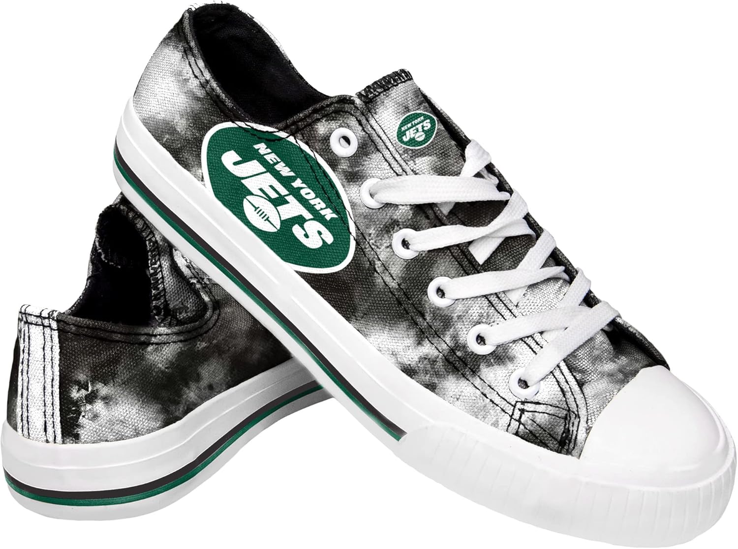 FOCO Women's NFL Team Logo Ladies Fashion Glitter Low Top Canvas Sneakers Shoes Dallas Cowboys Shoes-10/XXL