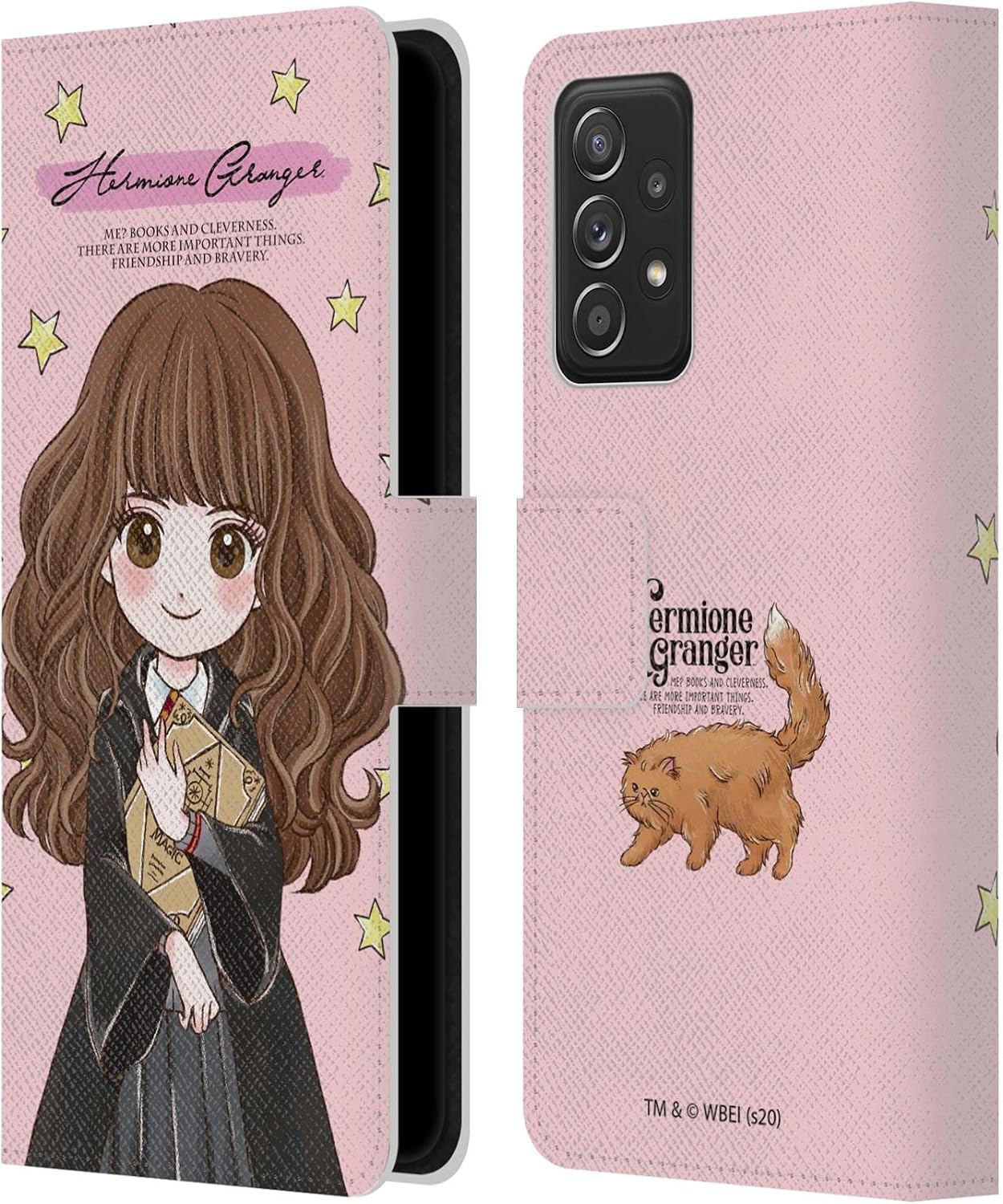 Head Case Designs Officially Licensed Harry Potter Hermione Granger Deathly Hallows XXXVII Leather Wallet Case Compatible with Galaxy A52 / A52s / 5G (2021)