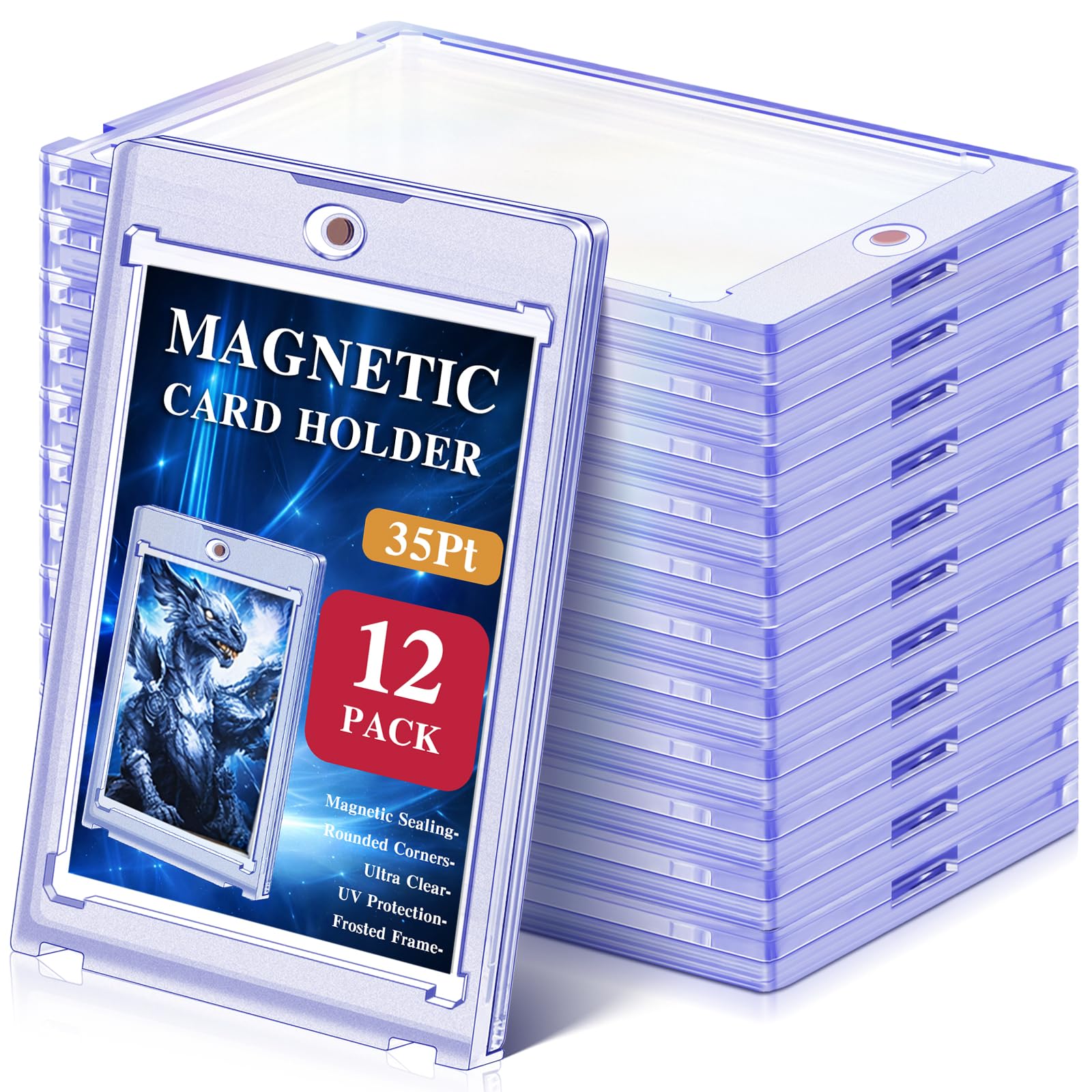 Amazon.com: Kitoyz 12 ct Magnetic Card Holder for Trading Cards