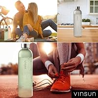 VINSUN Kulacs 650ml - Szivárgásmentes BPA-mentes Tritan Műanyag Ivópalack Szénsavas Italokhoz - Könnyű Sportpalack Túrázáshoz, Biciklizéshez 5