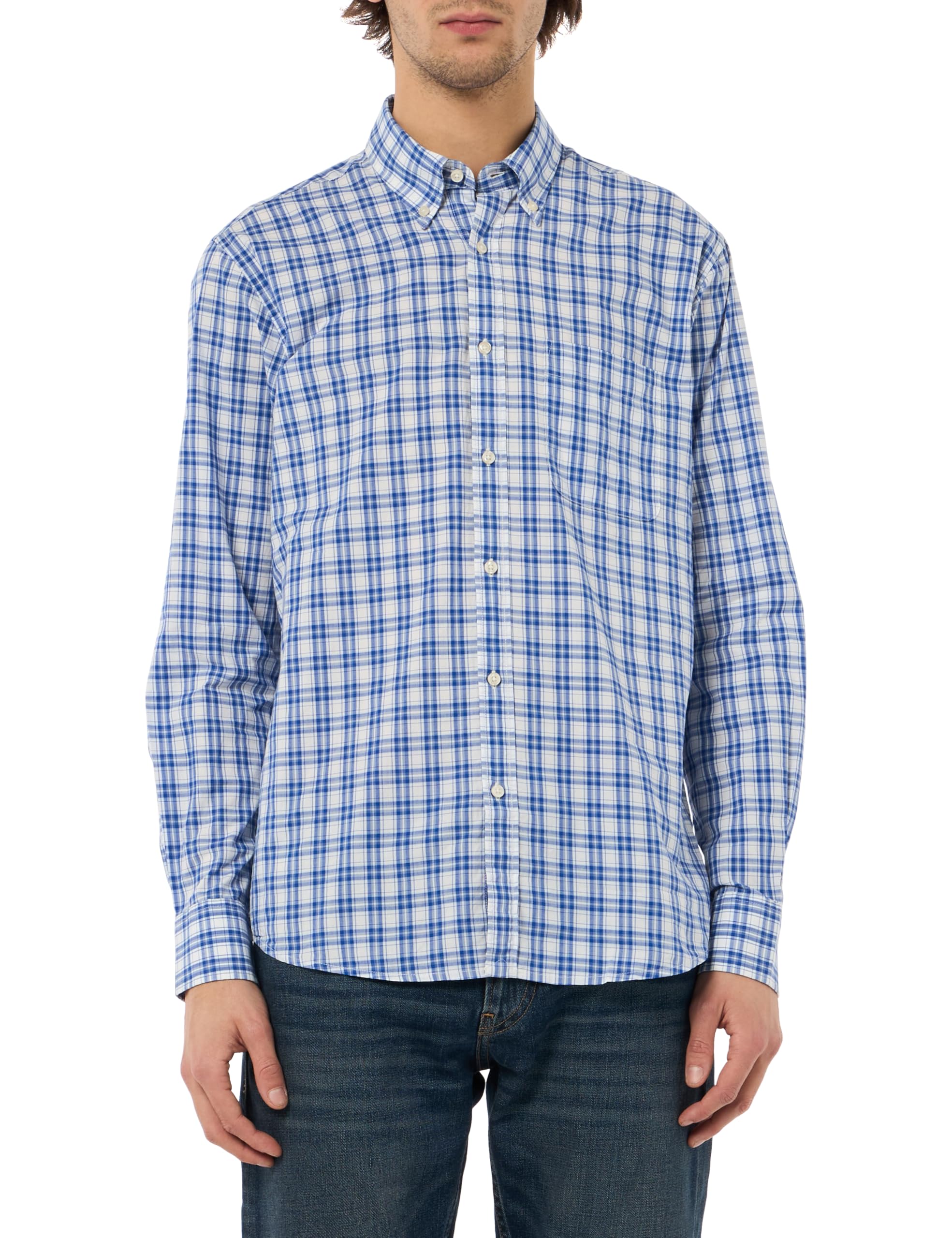 United Colors of Benetton Men's Shirt, Blue, S