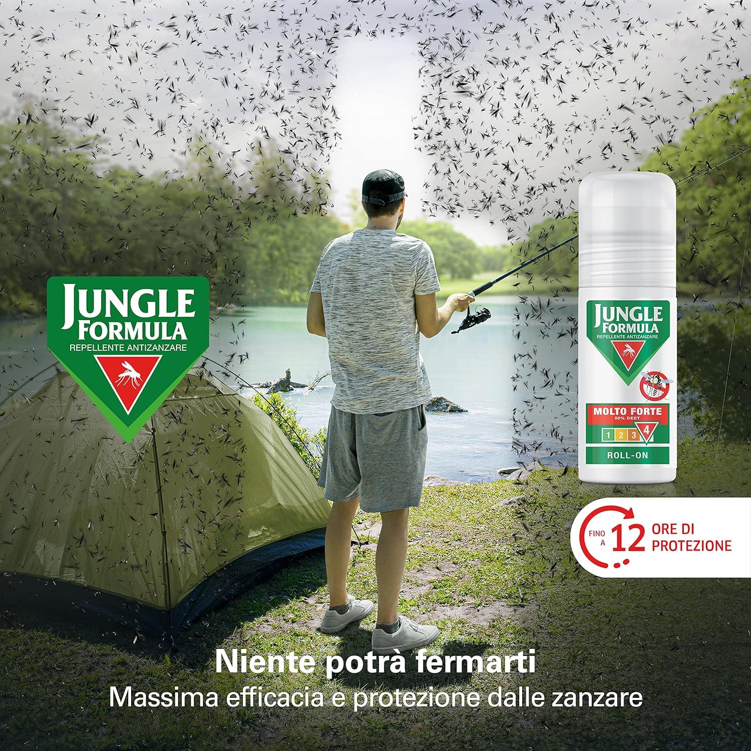 Jungle Formula Molto Forte Pratico Roll-On Repellente Antizanzare 50 ml