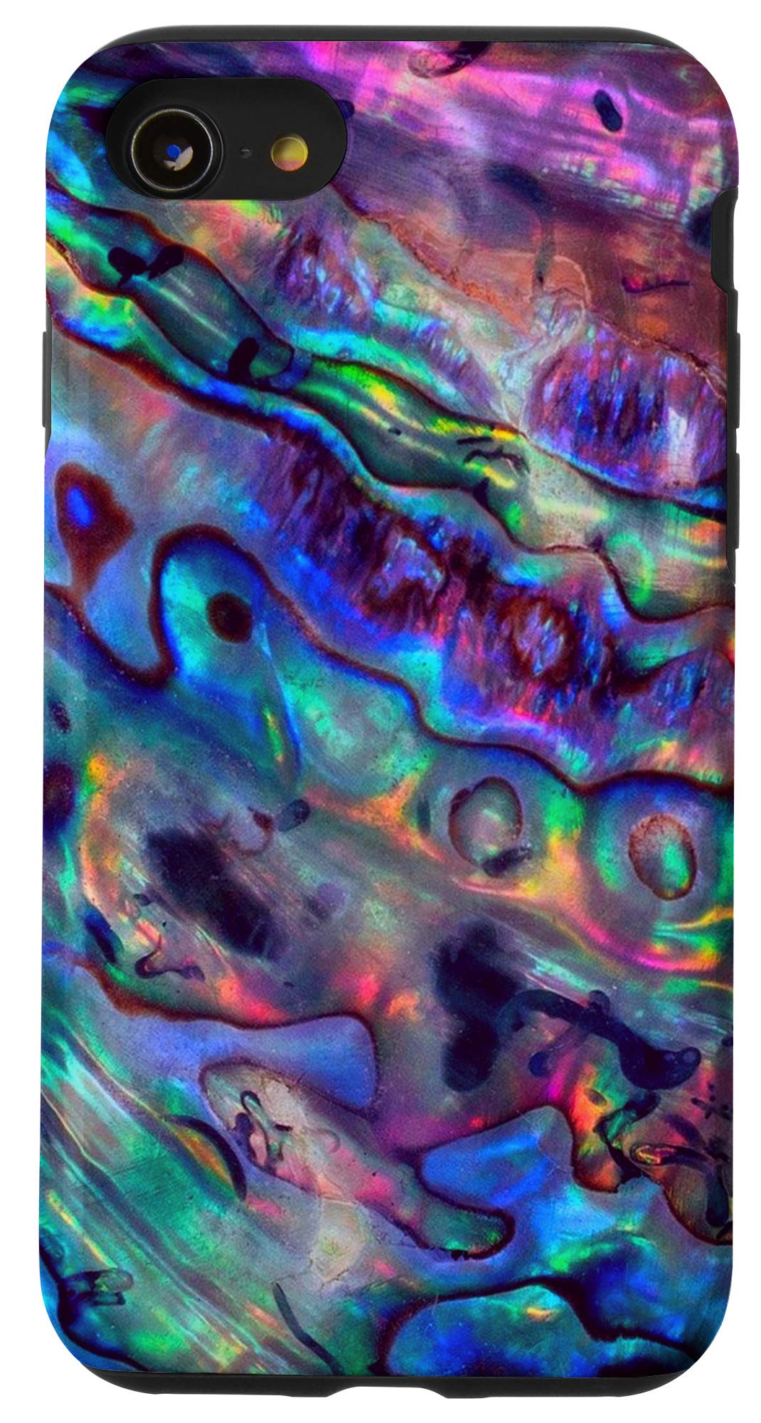 iPhone SE (2020) / 7 / 8 Faux Abalone shell, seashell, beach, Colorful, chic Case