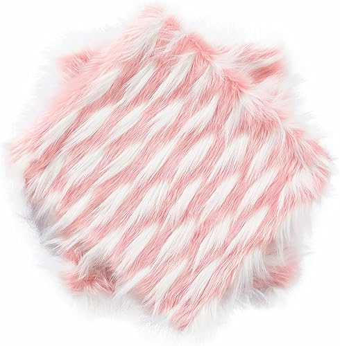 Miniatura 28 de Juego de 2 fundas de almohada cuadradas decorativas de piel sintética esponjosa de 20 x 20 pulgadas, funda de cojín rectangular de felpa peluda