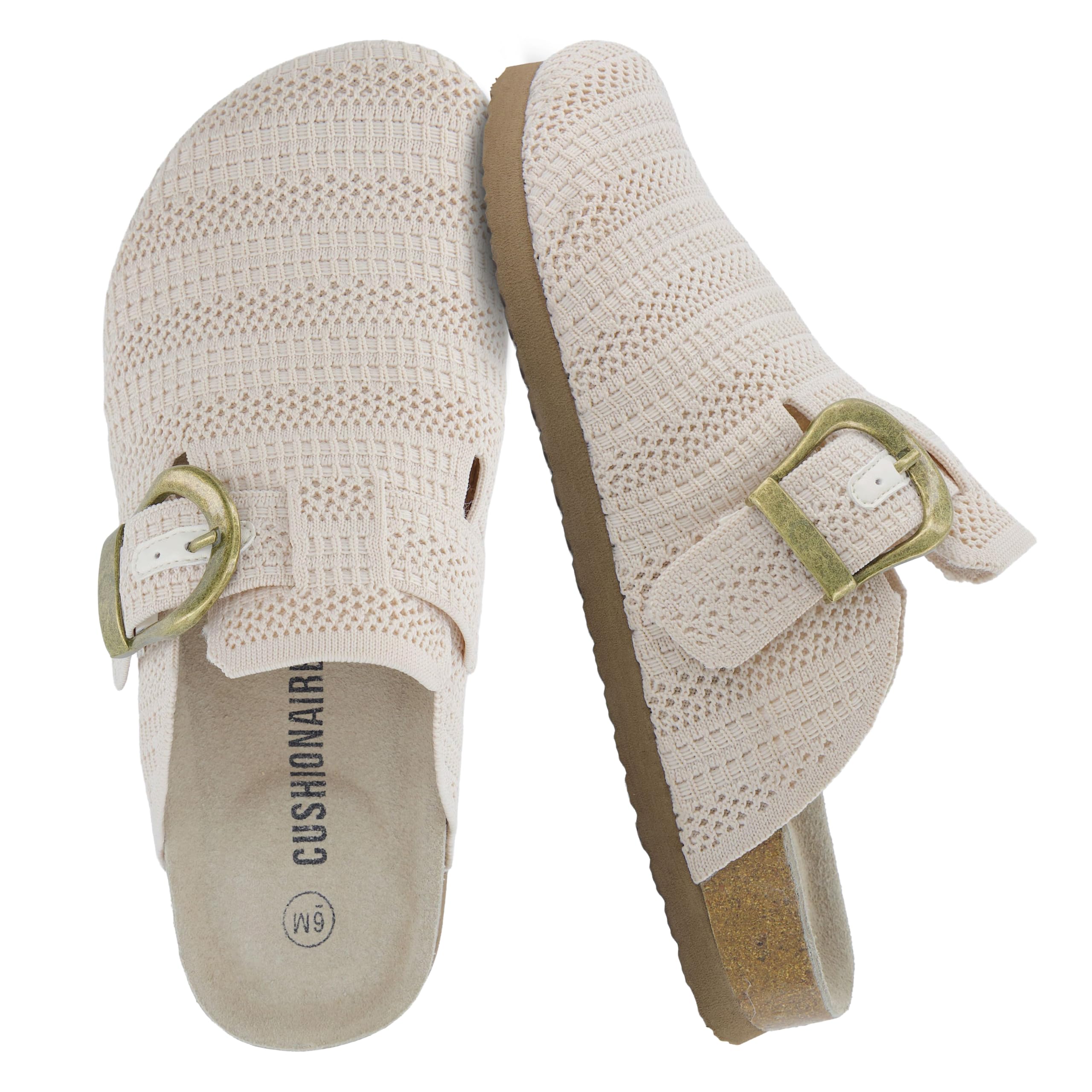 CUSHIONAIRE Women's Dumbo Slip-On Knit Clogs