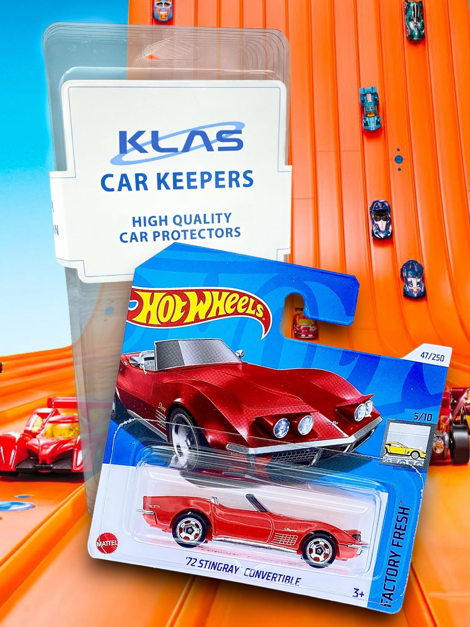 Hot Wheels '72 Stingray Convertible (Red) 5/10 Factory Fresh, 2024-47/250 (Short Card) - Image 2