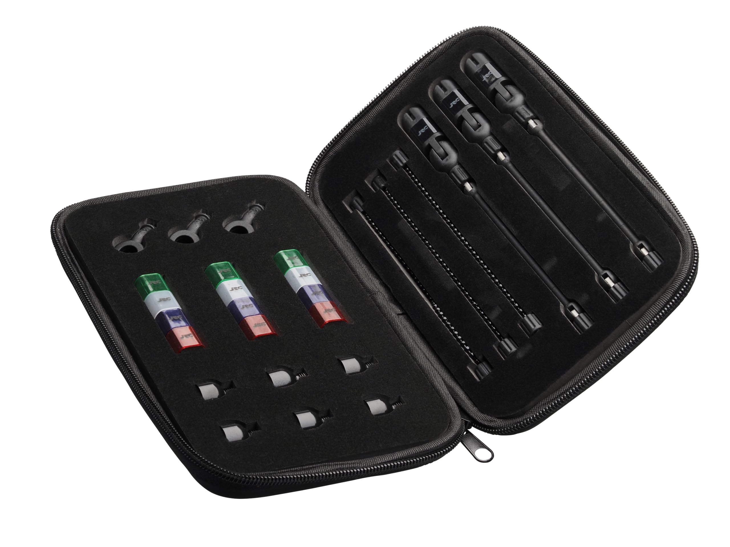 JRC X-LITE Indikator Set - Versatile Biss-Indikatoren für Karpfenangeln - Schwarz, Rot, Grün, Blau, Weiß - 1er Pack