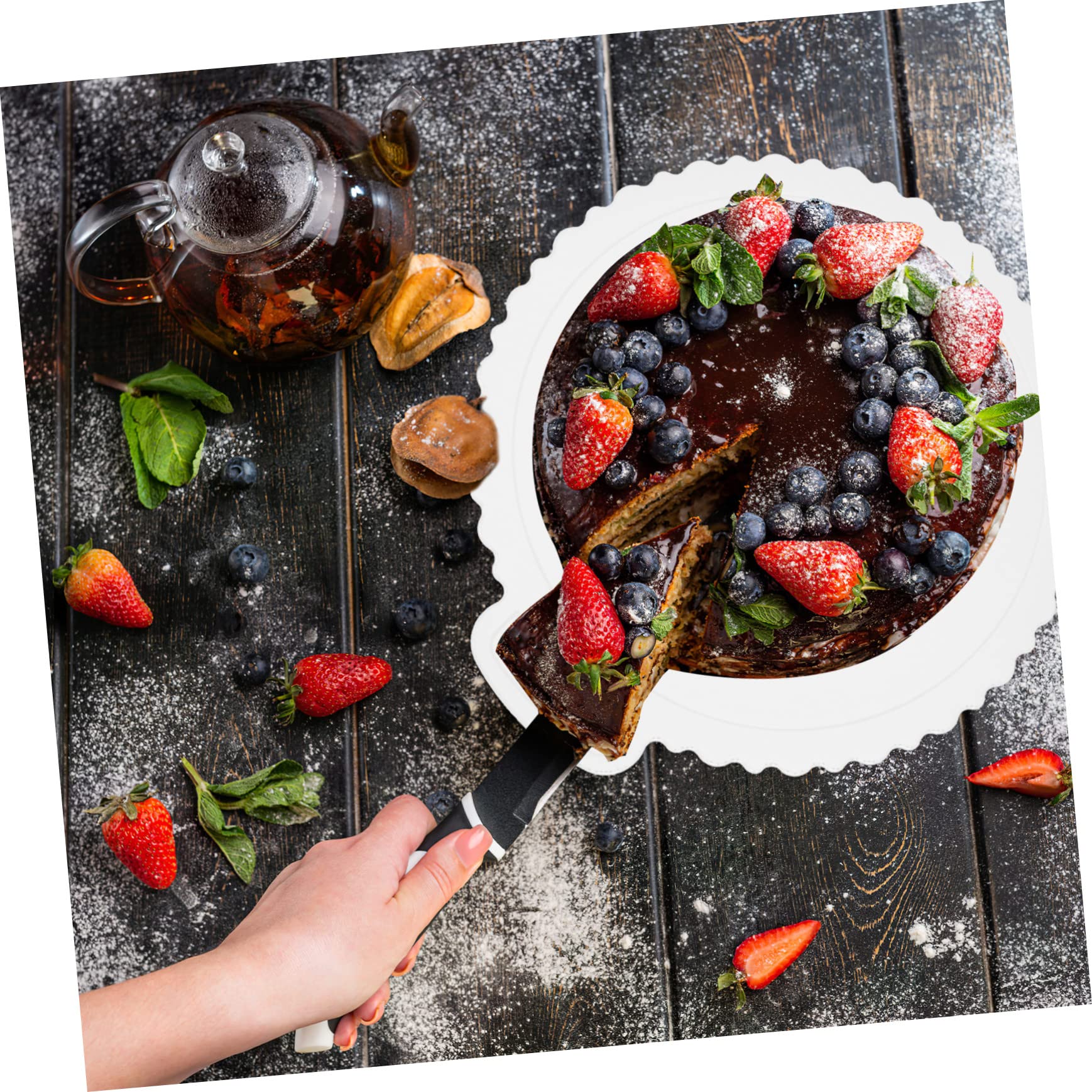 UTHCLO 1pezzi Porta Torte Marmo Supporto Stabile Per Torte e Dessert