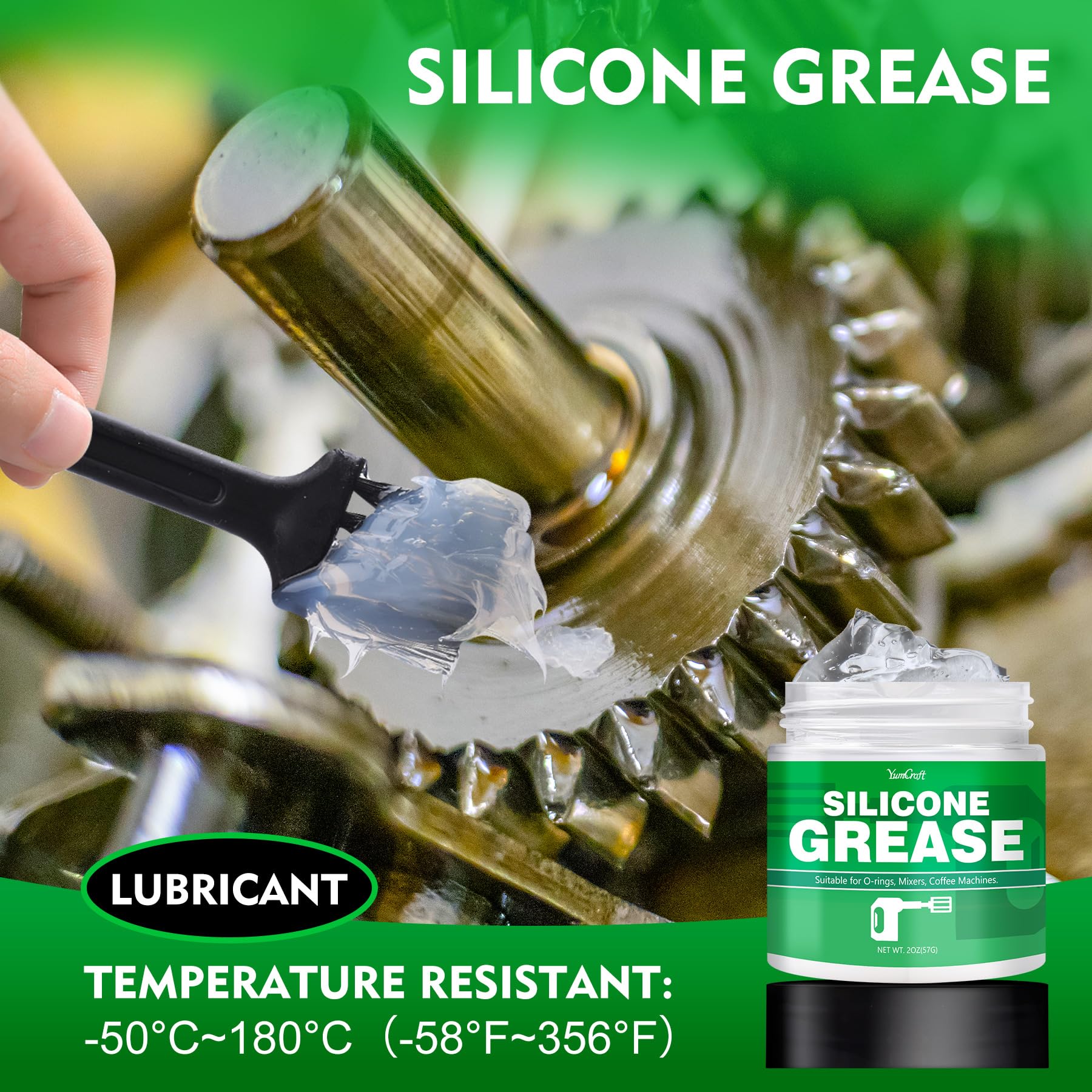 Grasso al silicone per macchina caffè, 4oz, Food Grade, Non tossico