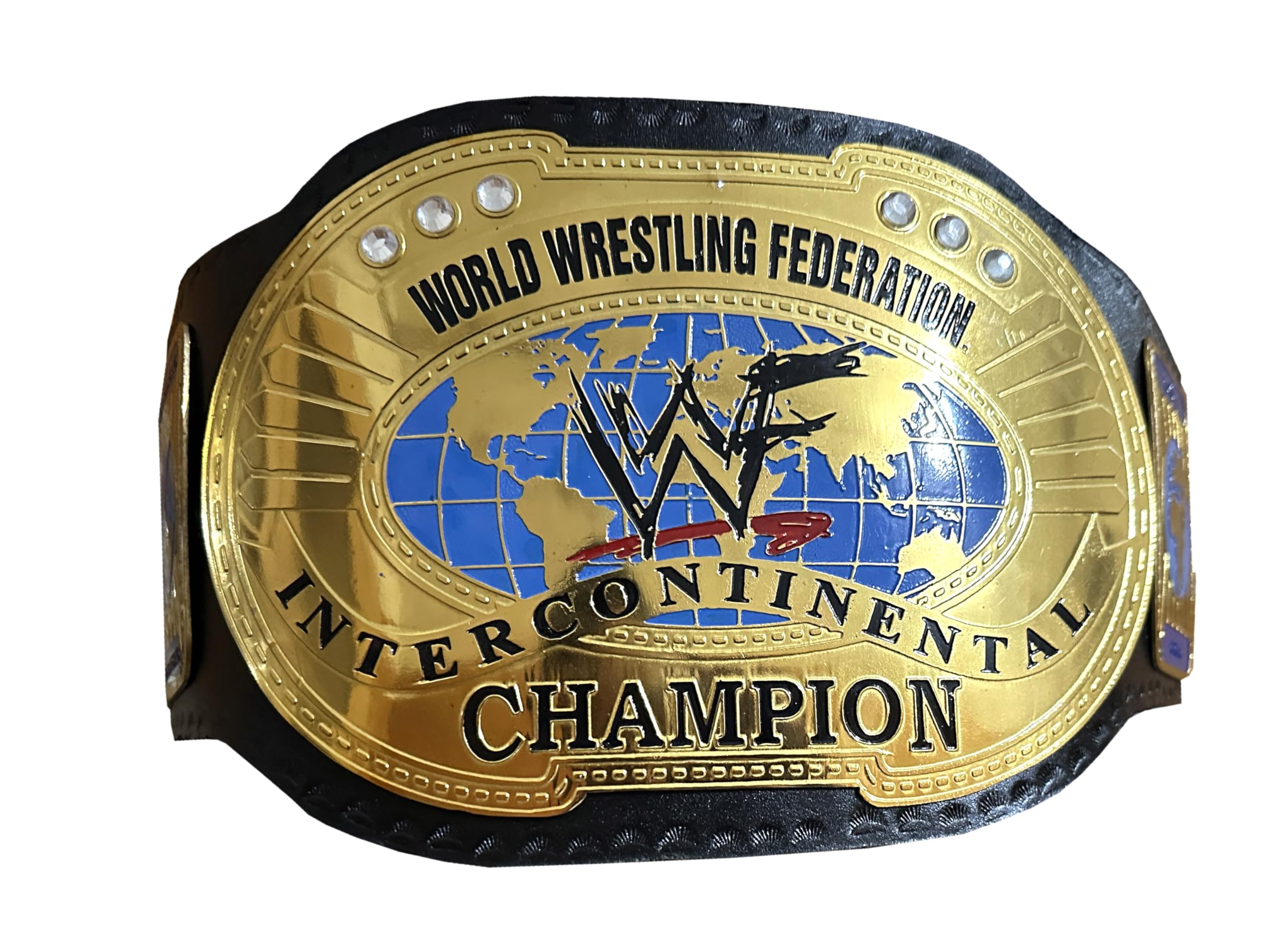 GRD Scratch Logo Oval Intercontinental Federation Wrestling Championship Belt