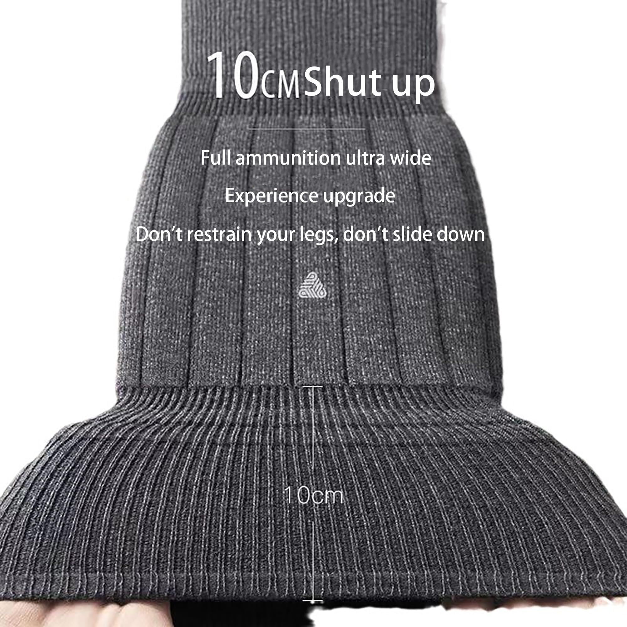 Ginocchiere Scaldamuscoli In Maglia A Coste Ginocchiere Lunghe E Calde Adatte Sia For Gli Sport Da Uomo Che Da Donna Ginocchiera Sportiva(Black,M)