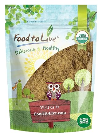 Food to Live - Organic Ginger Root Powder, 1 Pound Non-GMO, Kosher, Bulk, Raw Ground Ginger Root, Flour, Sirtfood