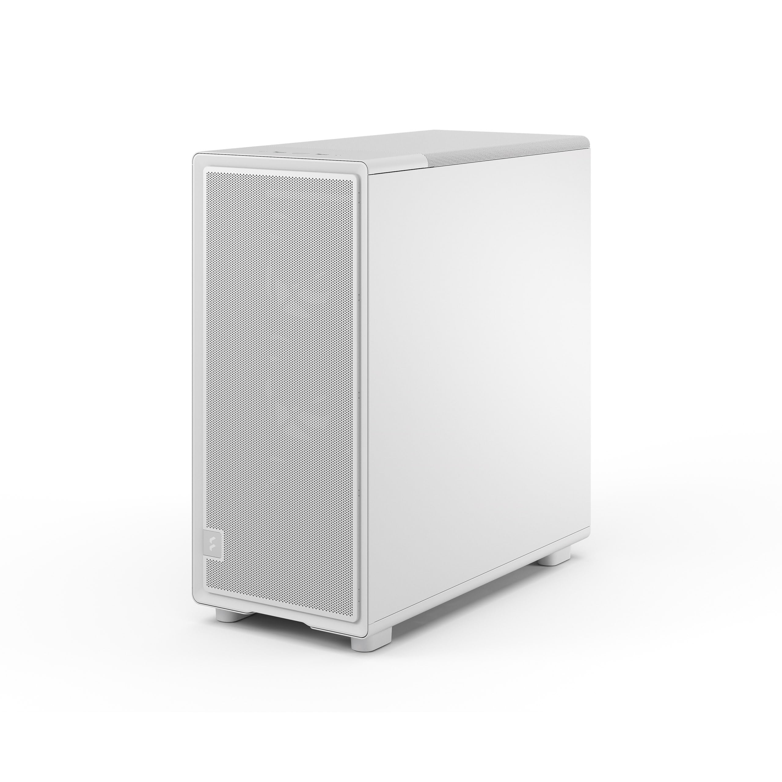 Fractal Design Epoch White - przyciemniane jasne szkło hartowane - siatkowy panel przedni - trzy wentylatory Momentum 12 W zestawie - Przestronne wnętrze - Obsługa ATX/mATX/ITX
