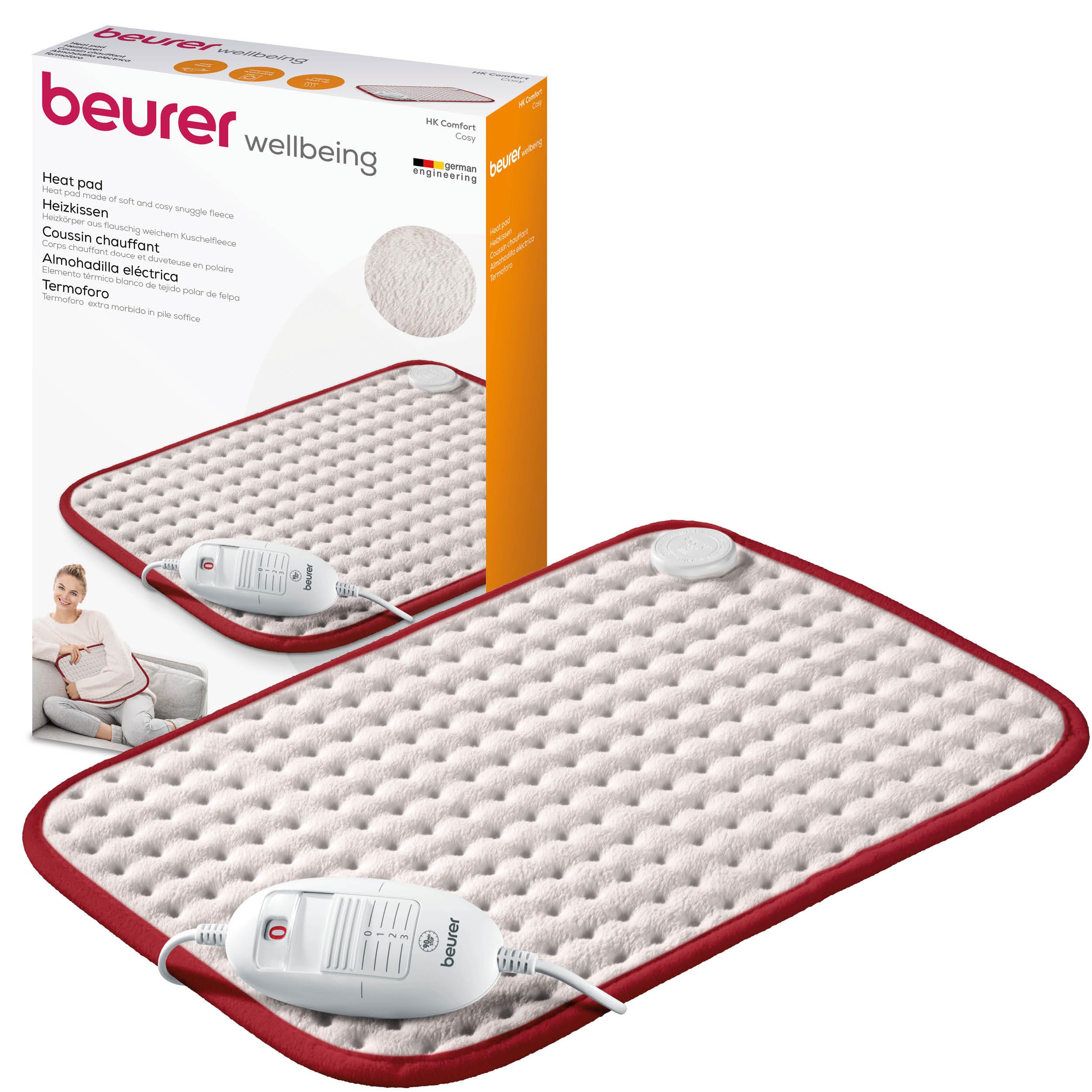 Beurer Coussin chauffant HK Comfort, coussin chauffant électrique flexible avec surface - Guide 360