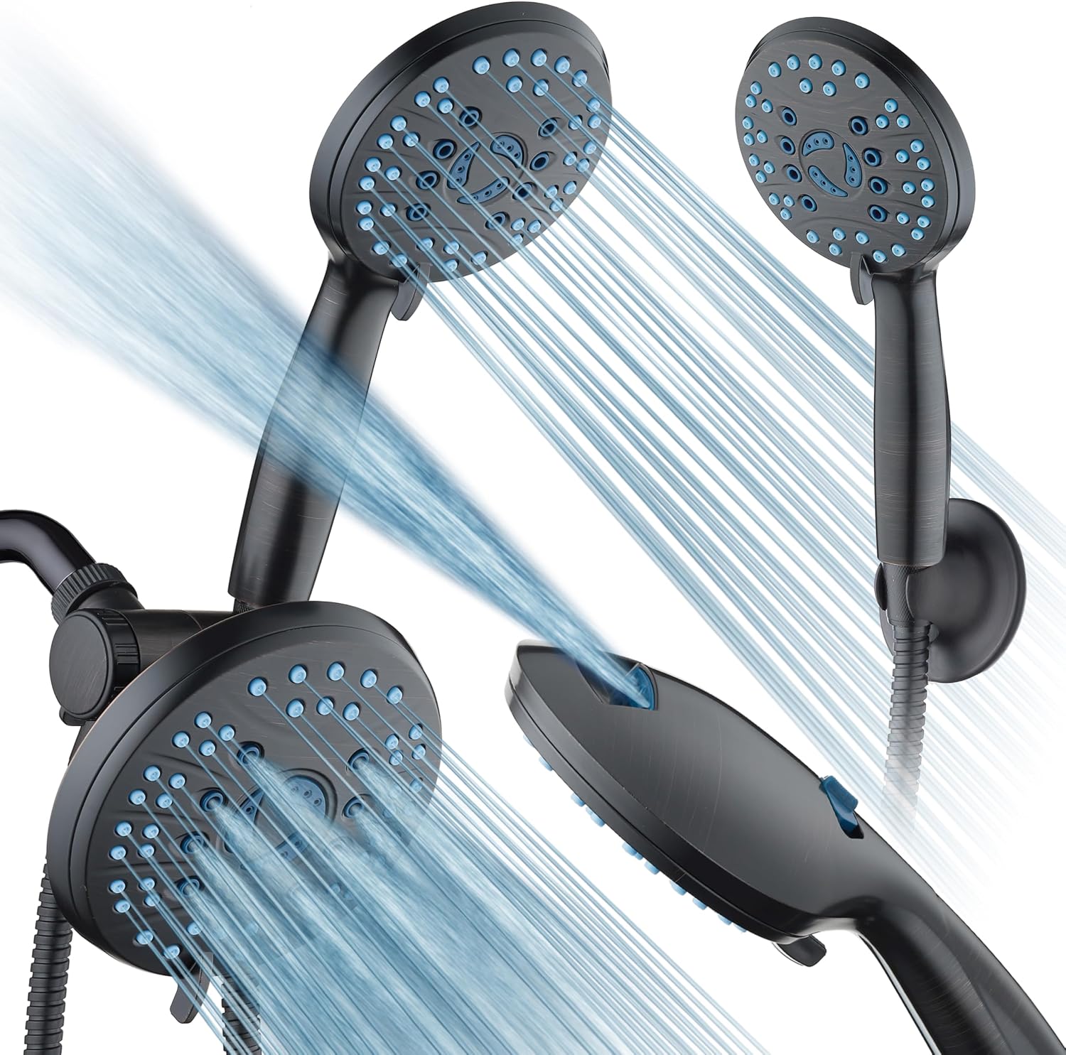AquaCare 50-mode High Pressure 7 inch Shower Head Combo w/Dual Power Wash