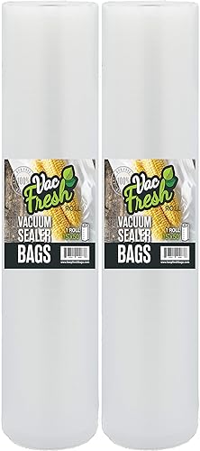 Vac Fresh Bolsas de rollo selladoras al vacío, 15 pulgadas x 50 pies, 3.5 mil en relieve, bolsas de sellado al vacío, bolsas de almacenamiento de disponible en Yaxa Costa Rica