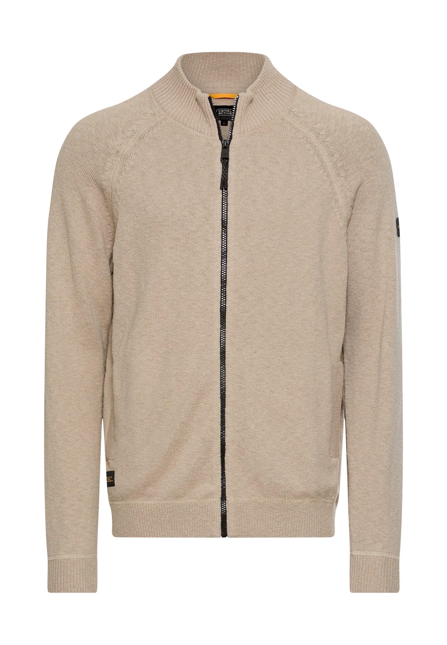 camel active Knitted Jacket Strickjacke mit strukturierter Oberfläche
