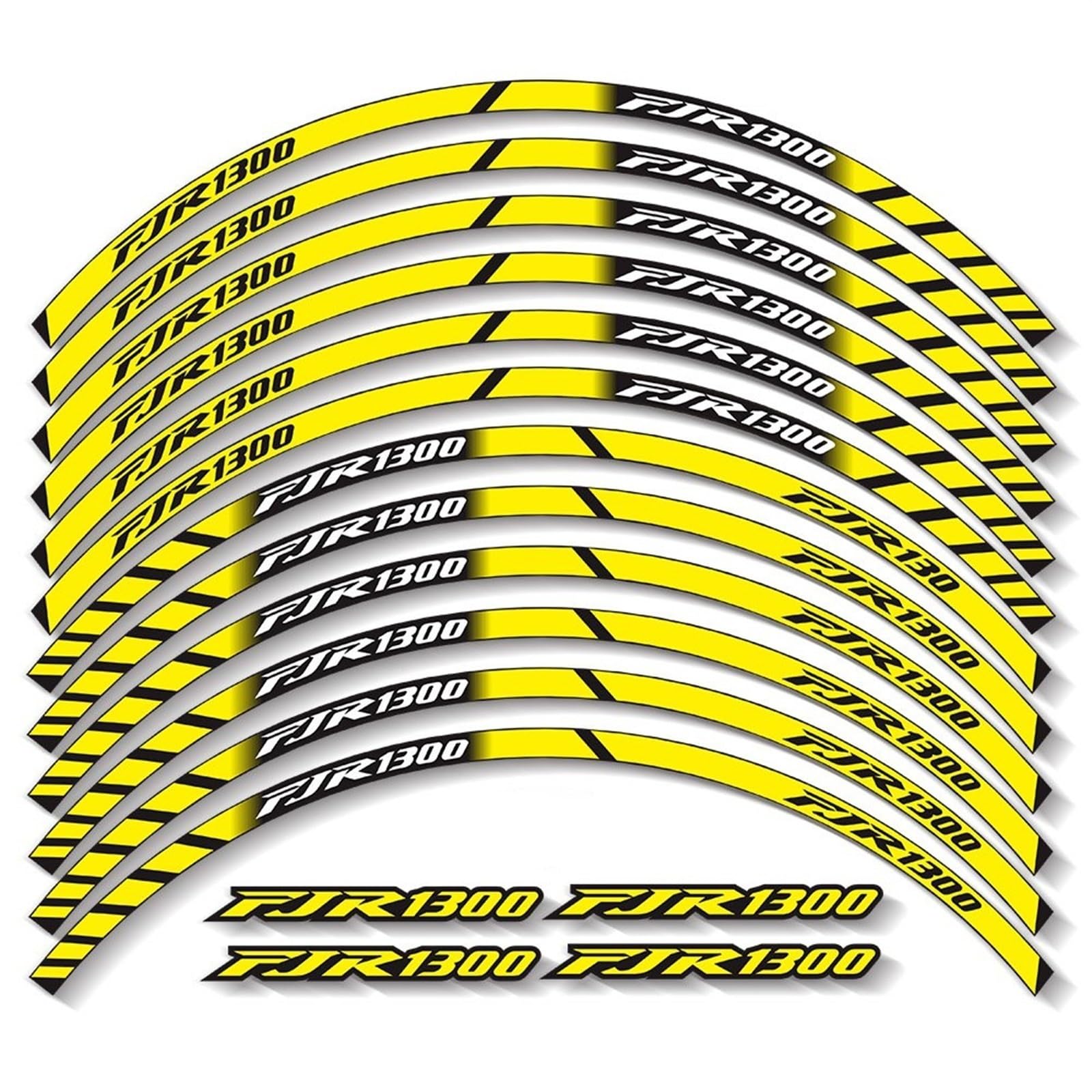 Motorcycle Wheels Tape Motorbike Decals Rim Strips for Yamaha FJR1300 Fjr 1300(Color2)