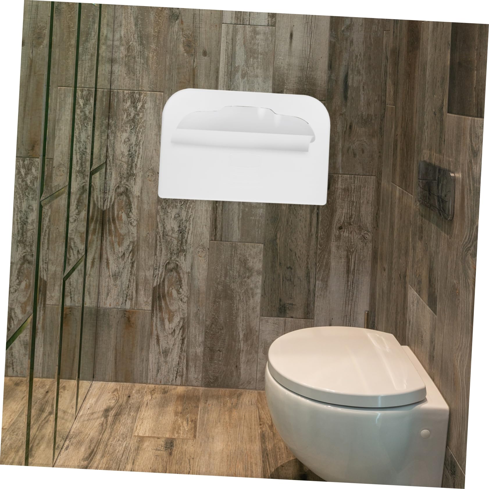 COSMEVIVI Elegant Toilet Seat Cover Storage Wall-Mounted Rack for High-Traffic Areas