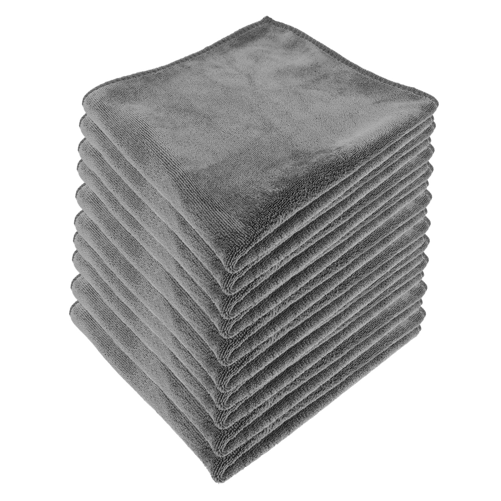 Paños de Limpieza de Microfibra Reutilizables Alta Absorción y Limpieza Efectiva 12piezas para Coche Ideales para Hogar y Vehículo